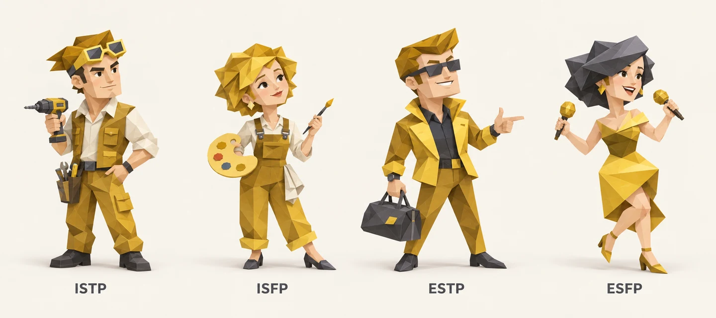 Explorers: ISTP / ISFP / ESTP / ESFP